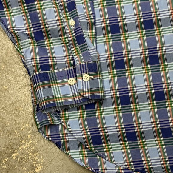 Brooks Brothers Makers Dress Shirt Plaid Button Down USA Made Cotton XL - Picture 3 of 9
